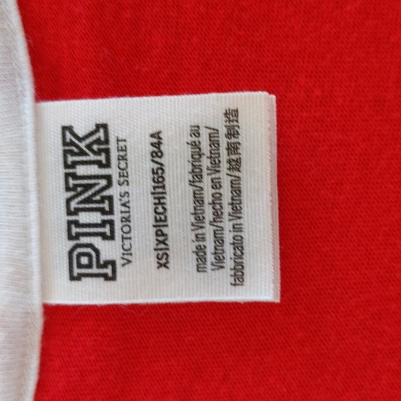 NWOT Victoria’s Secret PINK XS Sequin Bling USA Patriotic Racerback Tank Top - Picture 4 of 4